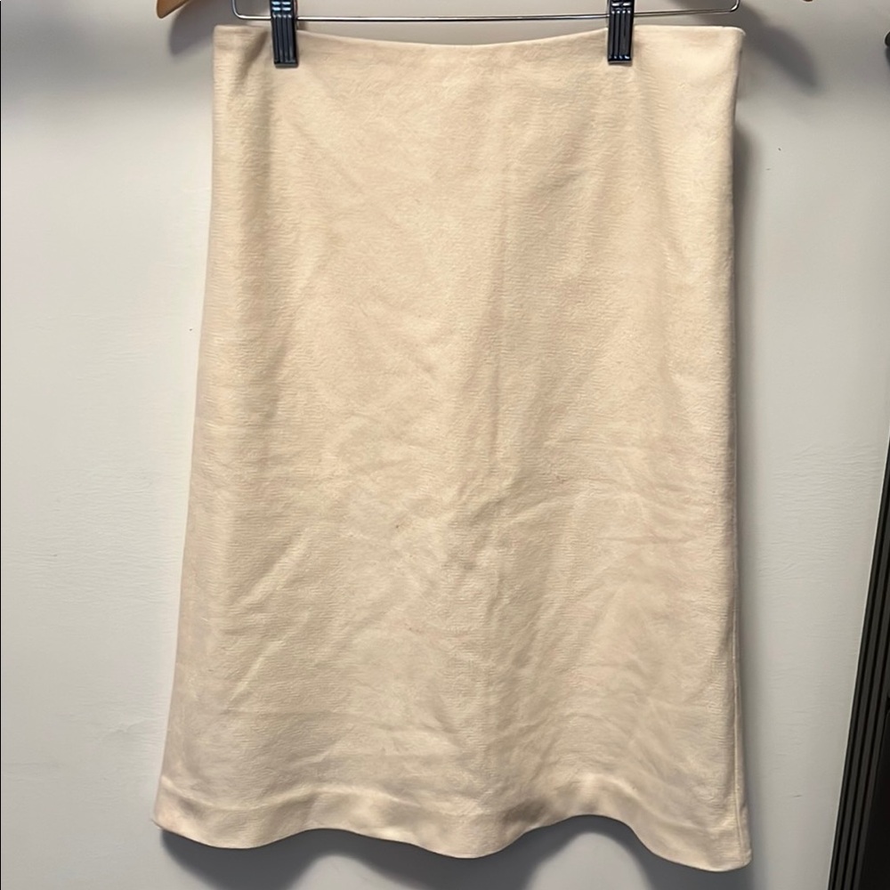 Elegant Cream Skirt- wool JCREW